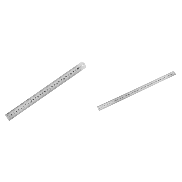 Metal Acero Inoxidable Acero Medición Precisión Herramienta Medición Doble Cara (300 Mm) (300*26*0 7 20 Piezas Por Caja Sin Logotipo)