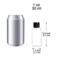 thumbnail image 2 of Youngever 20 Pack 1 Ounce Empty Squeeze Containers with Disc Cap, Empty Travel Bottles for Toiletries TSA Approved Leak Proof Squeezable Travel Size Containers, Plastic Toiletry Bottles with Flip Cap, 2 of 3