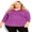 Purple, variant on Avenue Women's Plus Size Notch Neck 3/4 Sleeve Plain Tee T-Shirt Top - Cotton
