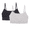 Light Grey Heather/Black Soot, variant on Wonder Nation Girls Seamless Pointelle Bralette, 2-Pack, Sizes XS-XXL