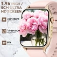 thumbnail image 6 of VOPOCO P6P 1.96" HD Touch Screen 100+ Sports Modes Smart Watches for Men Women (Answer/Make Call) with LED Flashlight, Waterproof Fitness Tracker for iOS Android, 6 of 9