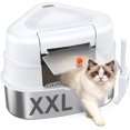 thumbnail image 1 of Caja de arena para gatos Corner Chumajor XXL de acero inoxidable con tapa, 1 of 9