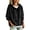 Black, variant on SEROYE Women's Velvet Sweatshirt Solid Long Sleeve Hooded with Drawstring Pullover Oversized Casual Winter Tops (XL, Green)