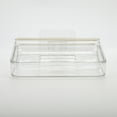 thumbnail image 3 of Unique Bargains 1 Pc Waterproof Soap Holder Wall Mounted White Clear Soap Holder for Bathroom 5.31"x4.13"x1.1", 3 of 6