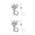thumbnail image 2 of Toystoory 20 Pieces Model Miniature Street Lights OO LEDs 1:150 White HO Scale Tipo 1 2piezas, 2 of 6