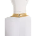 thumbnail image 6 of Aislor Girls Metallic Gold Color Block Dance Dress Loose Fit Full Length Dancewear Size 6-116 A White 16, 6 of 7