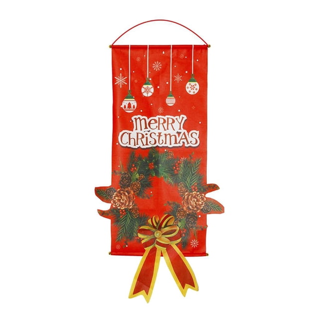 Pancarta de exhibición de pared de Navidad, tapiz colgante, , para , decoración, adornos, decoración artesanal, pancarta Guirnalda Colco Pin Wall Display Banner