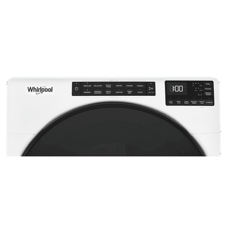 Whirlpool - 7.4 Cu. Ft. Stackable Electric Dryer with Wrinkle Shield - White