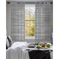 thumbnail image 3 of Vintage Gray Sheer Curtains 45 Inch Length 2 Panels Set for Living Room/Bedroom, Country Farmhouse Abstract Minimalist Art Kitchen Curtains Grommet Semi-Sheer Curtains Window Treatments 42"x45"x2, 3 of 7