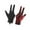 Black Red Left Hand, variant on EHJRE 3 Fingers Pool Gloves Lightweight Snooker Gloves for Playing Training Sports Blue Right Hand