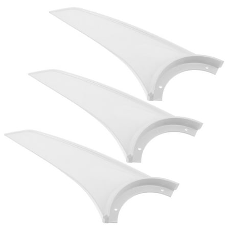 LOLIPPYY 3-Pack White Ceiling Fan Blades Replacement, Plastic for Quiet , Smooth Airflow and Efficient Cooling