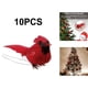 thumbnail image 2 of Inteprter 10pcs Artificial Red Birds for Decor Garden Centerpieces Home Kits de decoración para fiestas cardenales rojos 9x4cm, 2 of 6