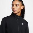 thumbnail image 4 of Women's Nike Sportswear Club Fleece Quarter-Zip Sweatshirt Color: Gray Heather Size: X LARGE, 4 of 5