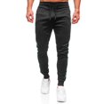 thumbnail image 3 of Men Slim Running Joggers Elastic Waist Pants Sweatpants Sports Workout Trousers, 3 of 11