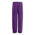 thumbnail image 5 of Pantalones casuales ajustados con puños en los tobillos para mujer - Elásticos, de color liso, con bolsillos funcionales - Primavera/verano, S-XXXL, 5 of 5
