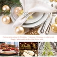 thumbnail image 4 of Worallymy 12pcs/pack Leaf Shaped Napkin Rings Buckle Holders Party Napkin Rings for Christmas Thanksgiving Parties, Wedding Adornment, Table Decoration Accessories, 4 of 6