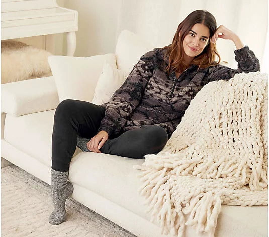Koolaburra by UGG Brushed Back Sherpa Hoodie Pullover Walmart