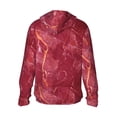 thumbnail image 3 of Sigee Abstract Red Marble Print UPF50+ Men's Sun Protection Hoodie Shirt SPF UV Shirt Long Sleeve Fishing Outdoor Lightweight, S-3XL, 3 of 9