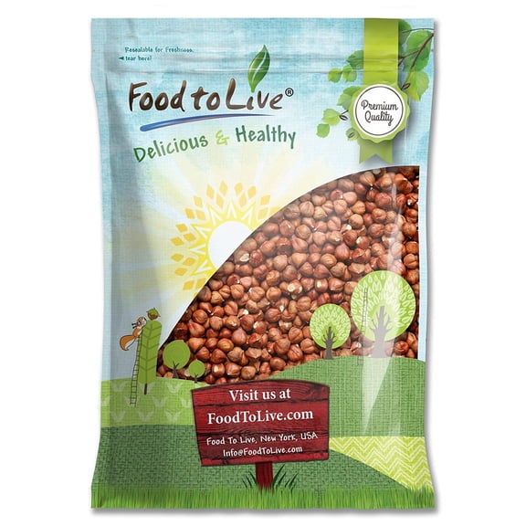 Raw Natural Hazelnuts, 12 Pounds — Kosher, Vegan — by Food to Live