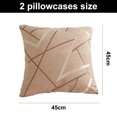thumbnail image 2 of Funda de almohada cuadrada suave, moderna, cómoda, de chenilla con textura de punto Simple, 2 uds., 2 of 5