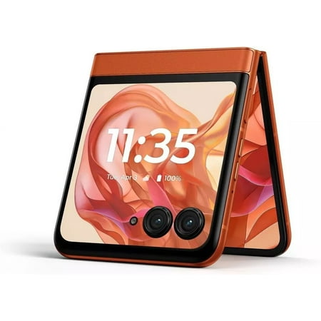 Motorola razr | 2024 | Unlocked | Made for US 8/256GB | 50MP Camera | Spritz Orange Smartphone Cell