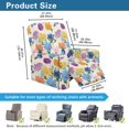 thumbnail image 6 of HELLHERO 4 Pieces Watercolor Floral Pattern Recliner Cover, Durable Recliner Furniture Slipcover Soft Washable Sofa Cover for Living Room Home, 6 of 6