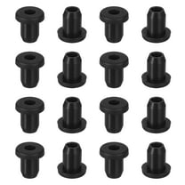 Uxcell 45Pack 1/8" ID, 2/8" Drill Hole Rubber Grommets, Top Hat Grommets Firewall Hole Plug Fit 3mm Wire, Black