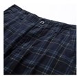 thumbnail image 3 of Pantalones Cortos Casuales De Hombre A Cuadros 100% Algodón, 3 of 8
