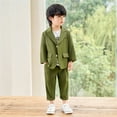 thumbnail image 4 of WOYY Little Boys Formal Suit Tuxedo Blazer Trousers Kids Wedding Party Outfits, Sizes 5-6Y, 4 of 4