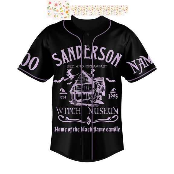It s Just A Bunch Of Hocus Pocus Sanderson Bed And Breakfast Personalized Baseball Jersey