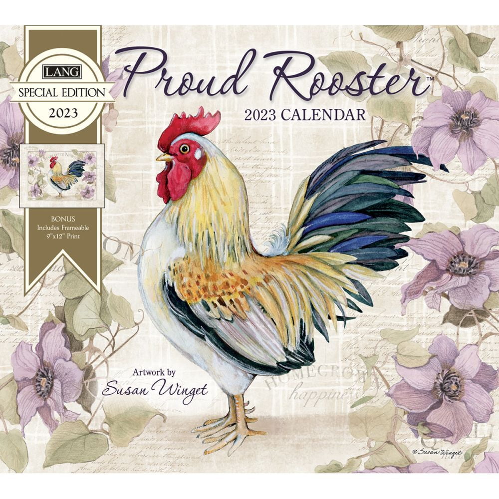 Proud Rooster Special Edition 2023 Wall Calendar Walmart