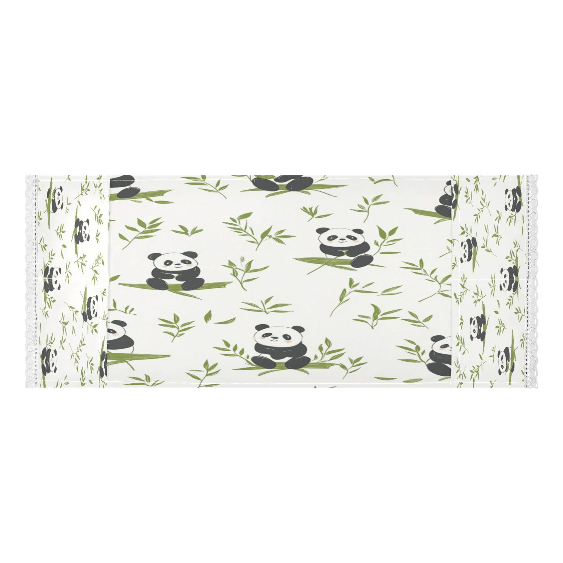 Lovely Panda with BambooWasher and Dryer Covers Dust-Proof and Oil Resistant Fridge Cover with 4 Storage Pockets Washing Machine Top Cover for Laundry Kitchen Home 51.2 x 22 In