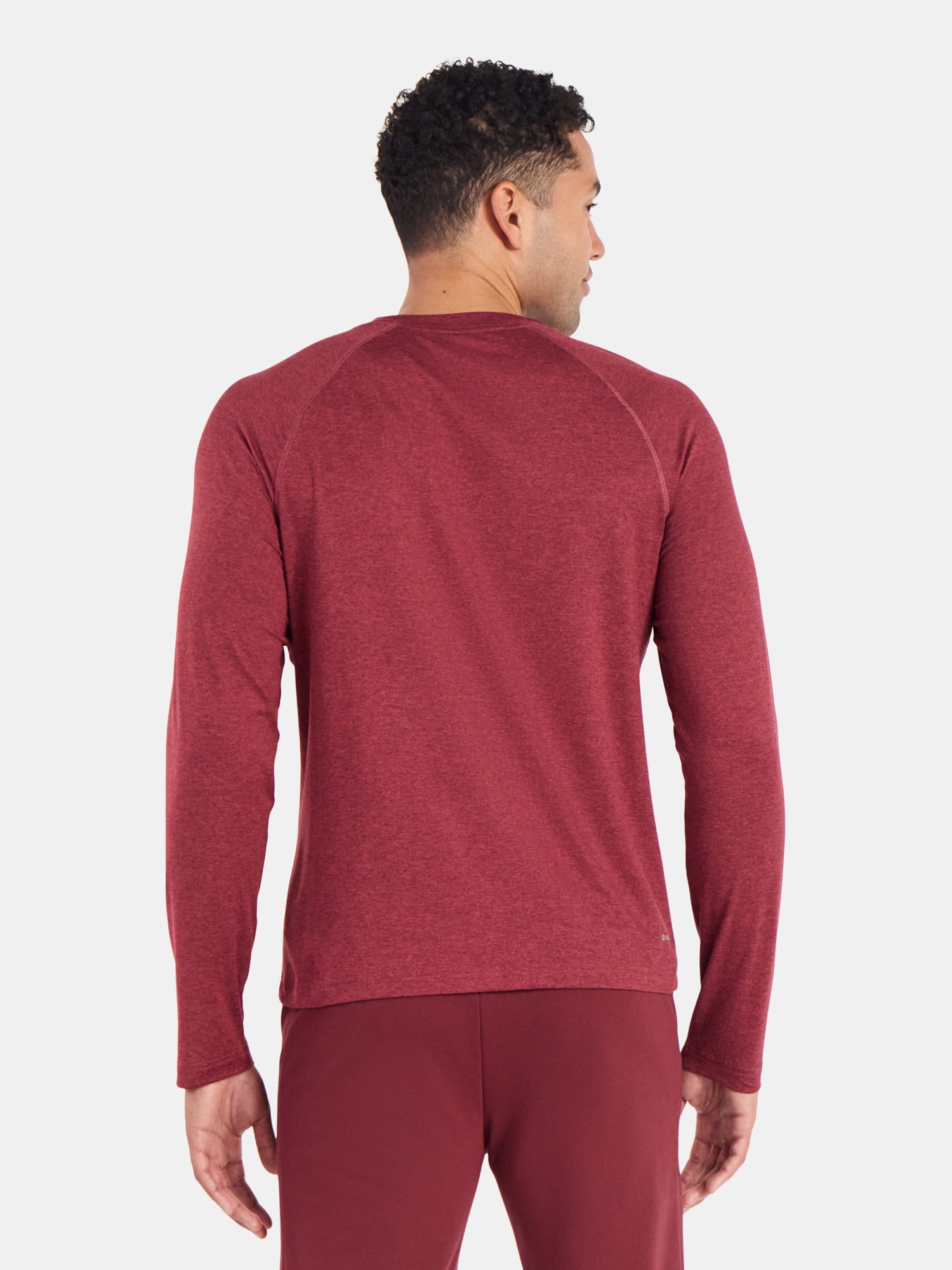 Athletic Works Men's and Big Men's ButterCore Soft Long Sleeve Tee Shirt, Sizes XS-5XL