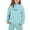 Sky Blue, variant on lnmuld Two Piece Outfits Girls Fashion Hooded Letter Print Sweatshirt Outfit Set Cozy Everyday Wear for All Day Play and School Activities Solid Color Size:9-10 Years