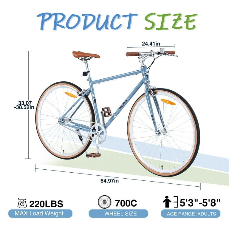Hybrid Bike Bicycle Frame Guide Mountain Bike Dimensions In Meters