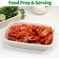 thumbnail image 4 of 100 Pack 32 oz Large Paper Bowls, Chipo-tle Style Disposable Bowls for Nacho Burrito Taco Salads, Seafood Boil Crawfish Serving Bowls,100 BOWLS ONLY, 4 of 4