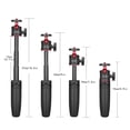 thumbnail image 3 of Andoer MT-08 Mini Extendable Desktop Tripod Handheld Photography Bracket Stand with Flexible Ballhead 1/4 Inch Screw Mount for Selfie Travel Vlogging, 3 of 7
