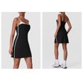 thumbnail image 5 of PISONIC Robe de Tennis Sportive Sans Manches pour Femme avec Short Intégré, Séchage Rapide et Respirante, 5 of 5