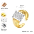 thumbnail image 3 of VNOX New 2026 Unisex for Luxury Design Charm Open Rings Adjustable Male Female Couples Finger Decoration Jewelry with You Accessories Trendy Creative Women and Men, 3 of 6