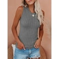 thumbnail image 2 of Sherrylily Women Sleeveless Halter Sweater Tank Tops Sexy Rib Knit Fall Vest Camis, 2 of 4