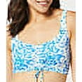 thumbnail image 3 of Coco Reef BLUE CRUSH Bungalow Floral Elevate Bikini Swim Top, US 38C, UK 38C, 3 of 5