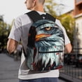 thumbnail image 2 of Wukai USA Bald Eagle Versatile Backpack:Spacious,Organized,Comfortable,Ideal for Travel and Everyday Use with Multiple Pockets and Padded Straps, 2 of 8