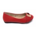 thumbnail image 7 of Victoria K Women's Gold Buckle With Two Tone Straps Ballerina Flats, 7 of 7