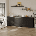 thumbnail image 6 of Modern 6 Drawer Dresser Nickel Handle Wood Storage Cabinet Sturdy Legs Living Room Entryway, 6 of 6