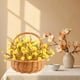 thumbnail image 4 of Simulation Fall Plants Fake Flowers Eucalyptuss Tea Flowers Daisies Eucalyptuss Leaves Handle Bouquet Home Decoration, 4 of 7