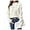 White, variant on Women's Heart Lace Valentine Patchwork Pullover Sweater Embellished Long Sleeve Cute Knitwear Sweater Jumper, Beige, M