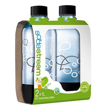 SodaStream 1L Carbonating Black Bottles (Twin Pack)