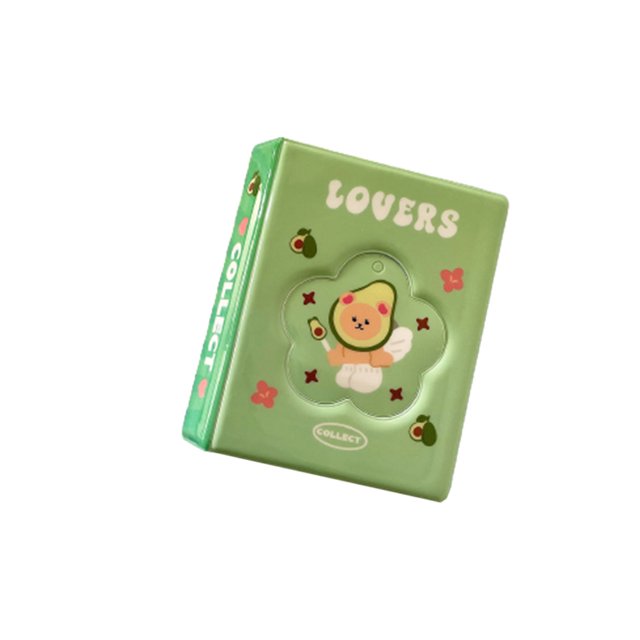 Yuarrent Álbum de fotos de 3 pulgadas con 72 bolsillos, tarjetero de gran capacidad, soporte para notas, organizador para sesión fotográfica, Almacenamiento y organización del hogar Verde Yuarrent HA074042-04