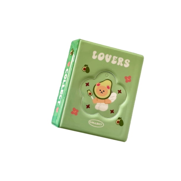 Naiovety Álbum de fotos de 3 pulgadas con 72 bolsillos, tarjetero de gran capacidad, soporte para notas, organizador para sesión fotográfica, Almacenamiento y organización del hogar Verde Naiovety HA074042-04