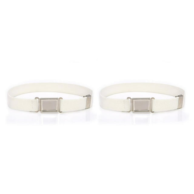 Qarigey Cinturones Hebilla magnética Suministros de armario con tejido fino para niños Niñas beige beige 2Conjunto
